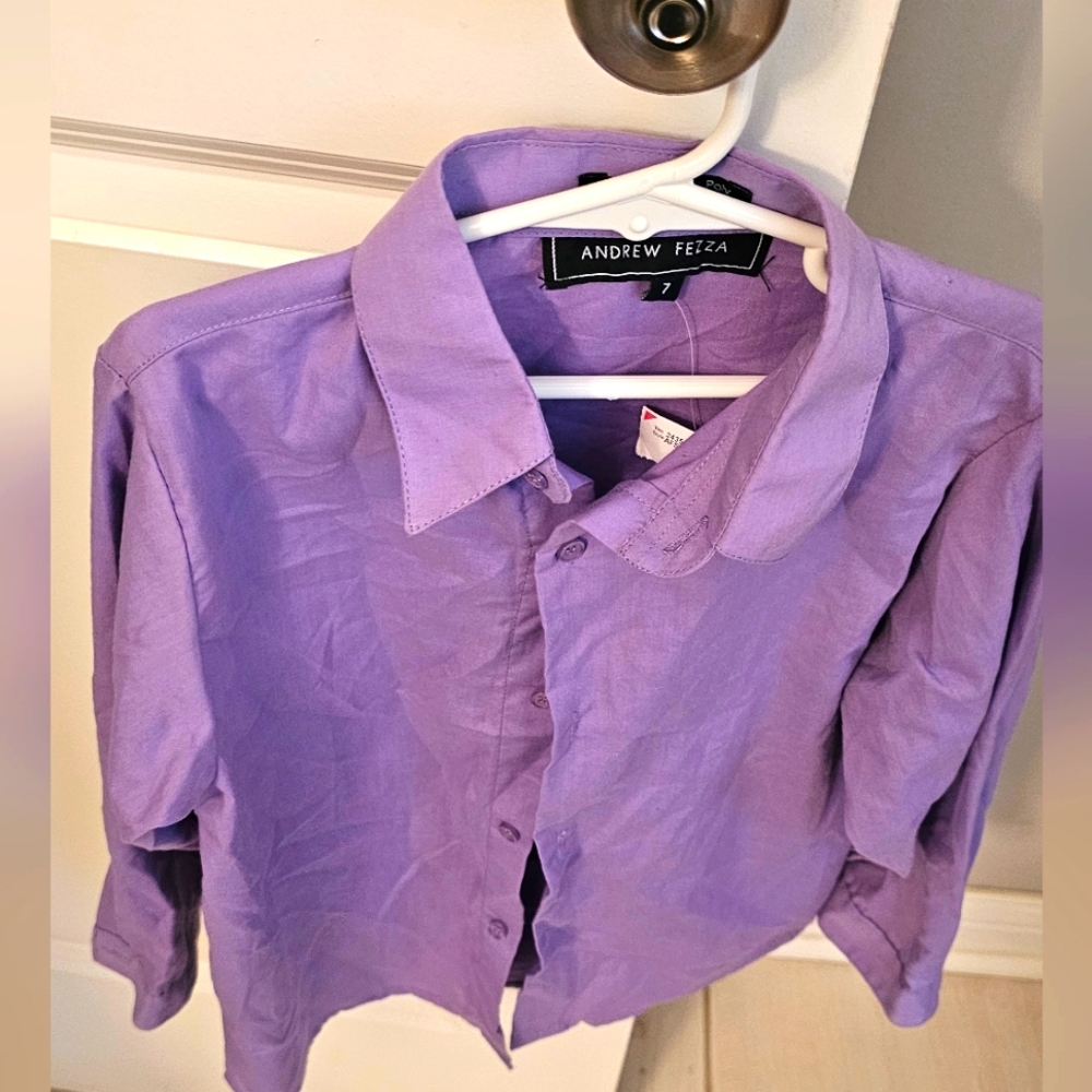 NWT Andrew Fezza Boys Button Top (size 7)